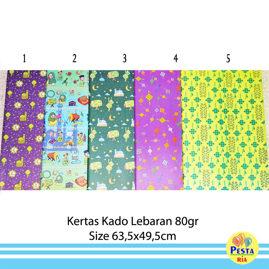 Jual Murah Kertas Kado Motif Islam 2 Kertas Kado Lebaran Islamickertas Kado Setara 4174