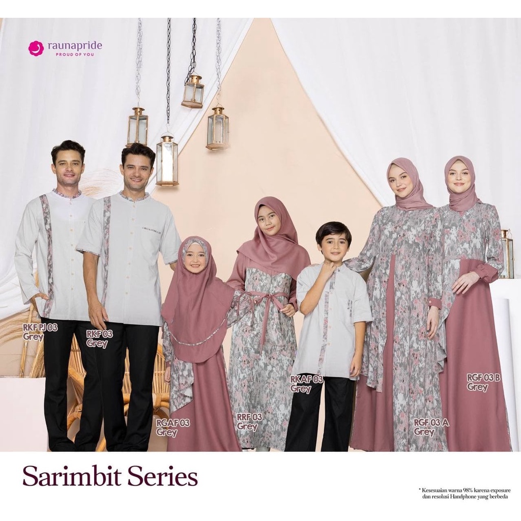 BUSANA MUSLIM SARIMBIT RAUNA 03 GREY