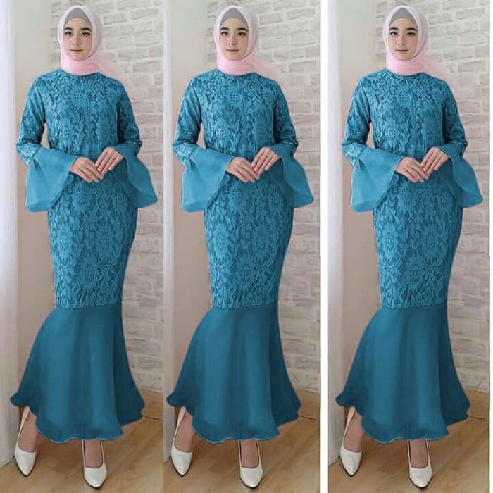 SUPER PROMO LF Dress Duyung Brukat Tosca tua PREMIUM