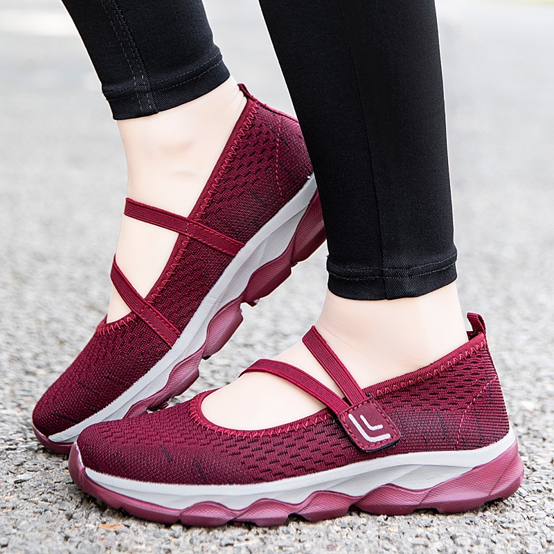 COD Sepatu Sneakers Wanita Outdoor Casual Santai Anti Slip Sepatu Kekinian Wanita Dewasa Flatshoes Olahraga 038