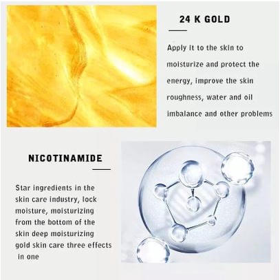 VEZE 24K Real Gold Luxury Effect Hydrating Sleep Mask