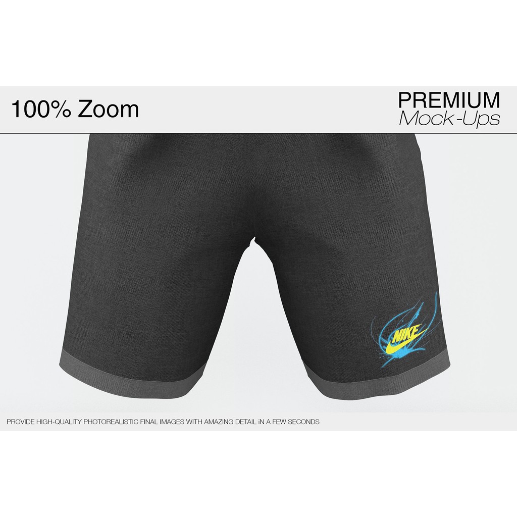 Mens Training Shorts Mockup - Adobe Photoshop