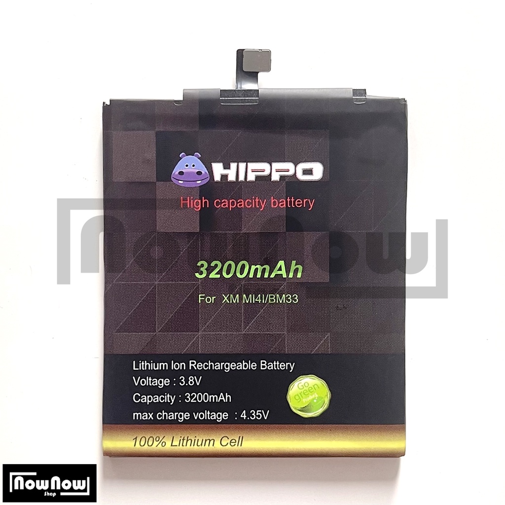 Baterai Hippo Xiaomi Mi 4i Mi4i BM33 BM 33 Original Batre Batrai HP Garansi Resmi