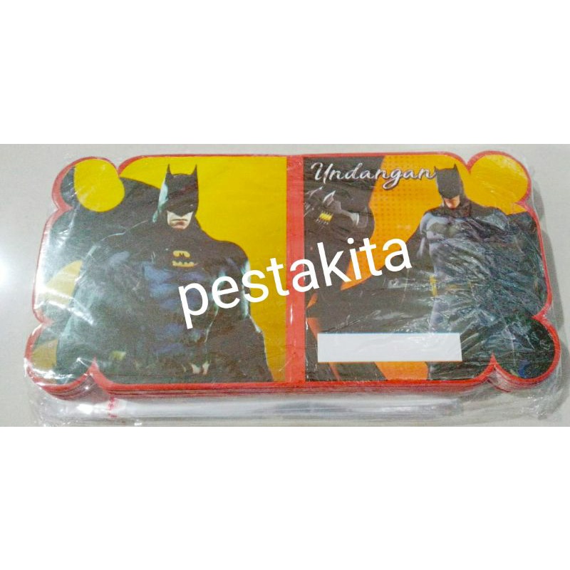 UNDANGAN ISI 30 KARAKTER BATMAN + PLASTIK