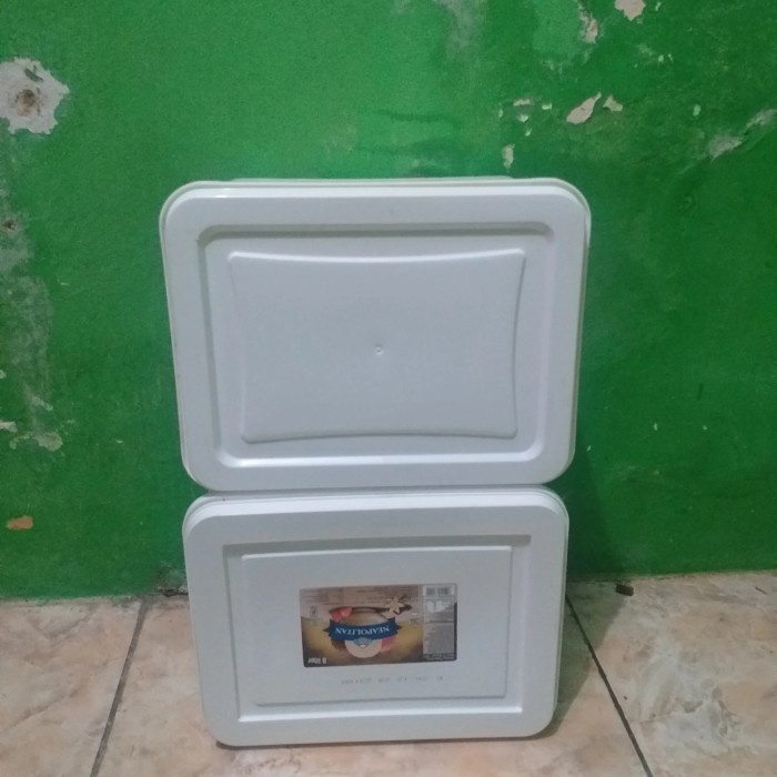 ember bekas/ember es/ember hamster/kandang hamster/kotak box - putih polos, 8liter kotak