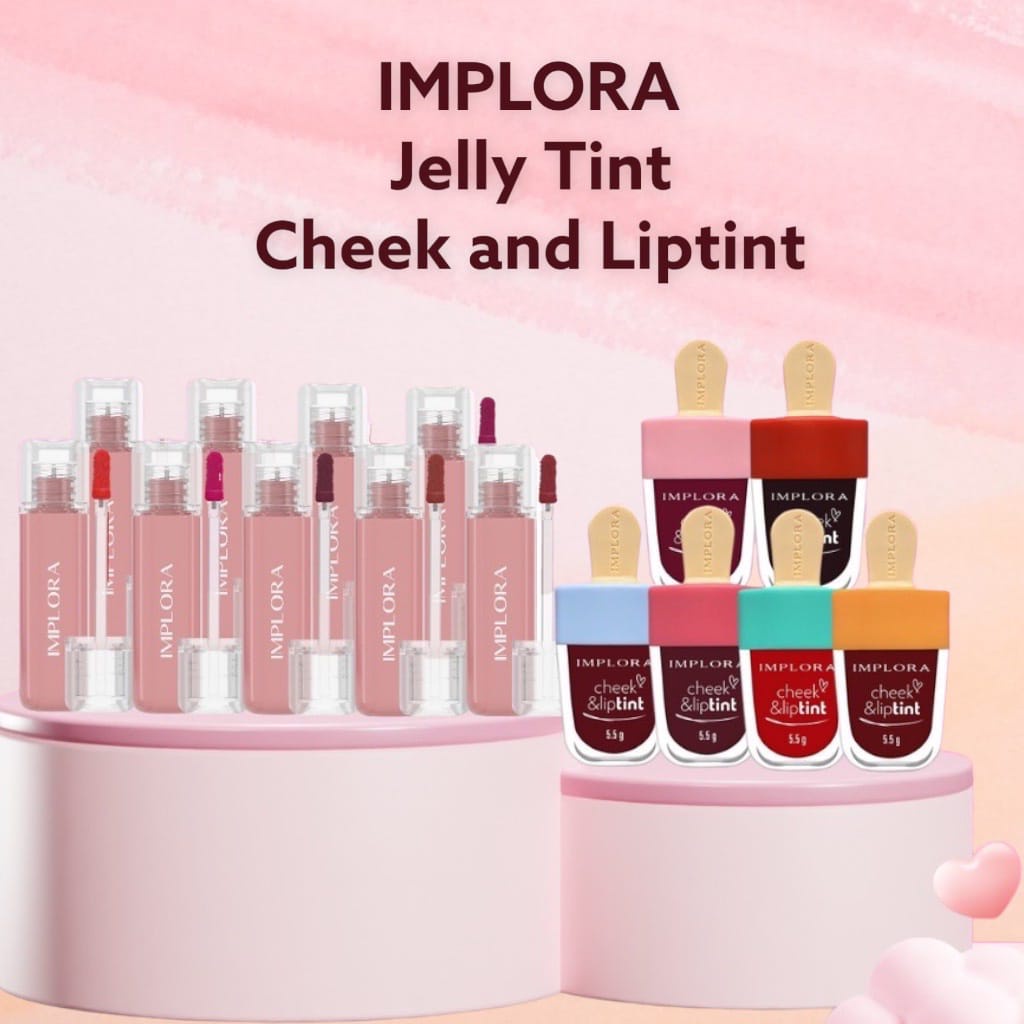 TERBARU !! IMPLORA (✔️BPOM) Cheek &amp; Liptint - ORIGINAL LIPTINT