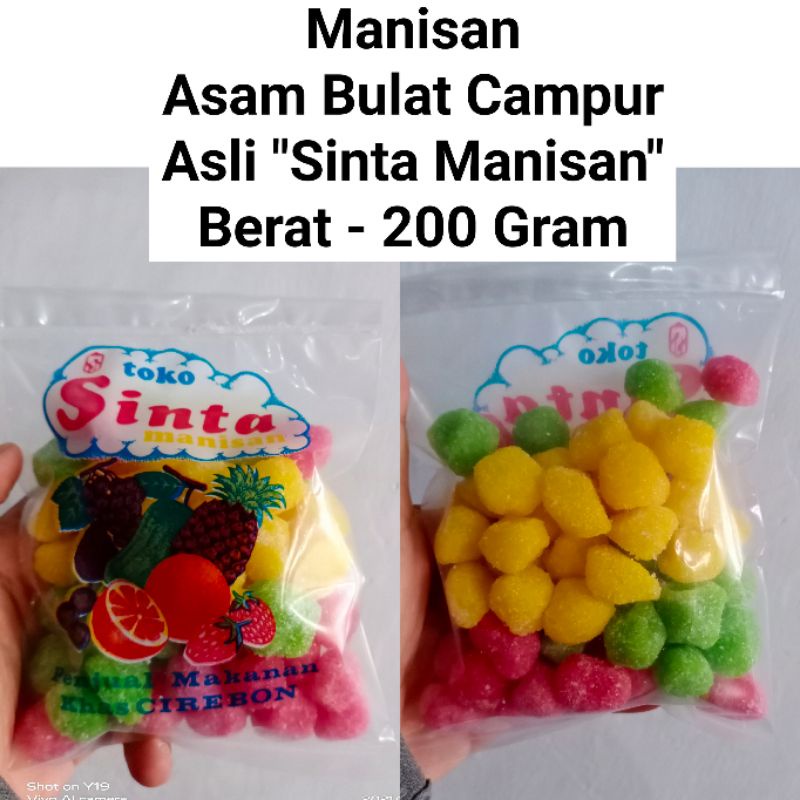 

Manisan Asam Bulat Campuran Asli Sinta Manisan Berat - 200 Gram Khas Cirebon