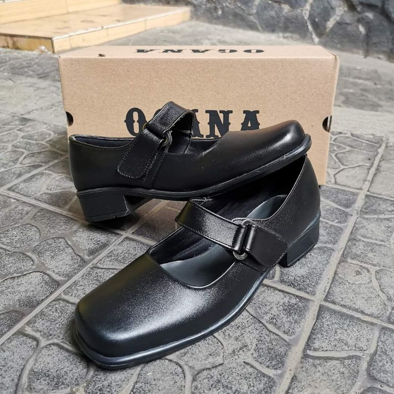 Sepatu Pantofel Paskibra Wanita Asli Kulit