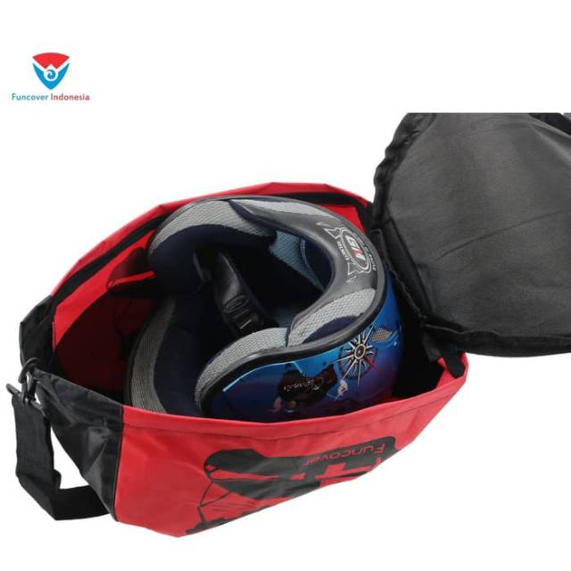 Tas Helm Anti air Cover Helm bag helm Waterproof Rain Coat Full face Sarung Jas Hujan Helm Funcover