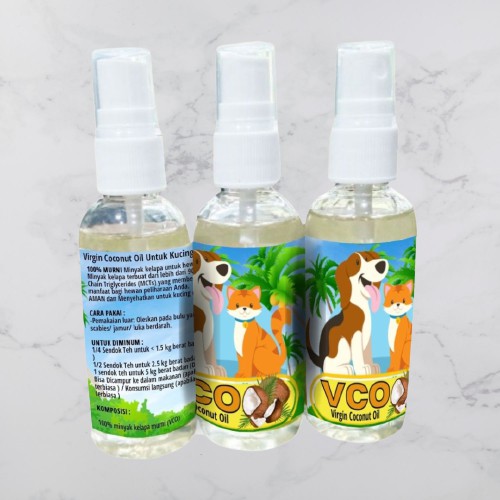 OBAT JAMUR SCABIES SPRAY KUCING MINYAK KELAPA MURNI VCO 60 ml FEFARM