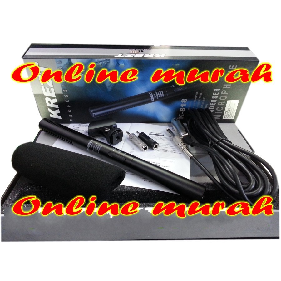 mic condensor mic krezt k818 krezt 818 garansi resmi original