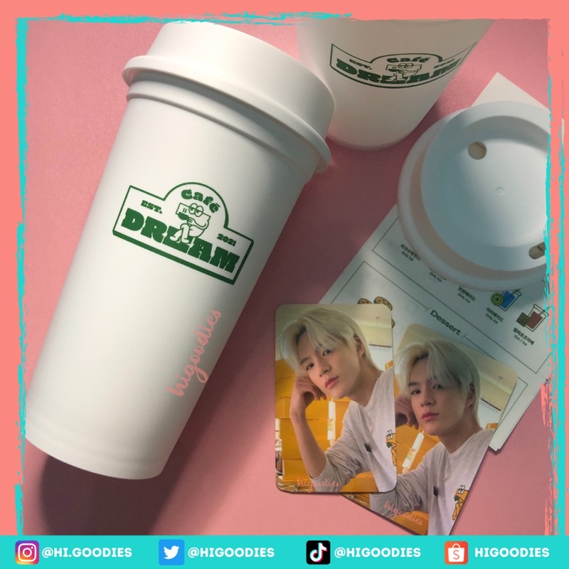 [READY STOCK] MD Cafe NCT Dream Tumblr set & Photocard Jeno Jaemin
