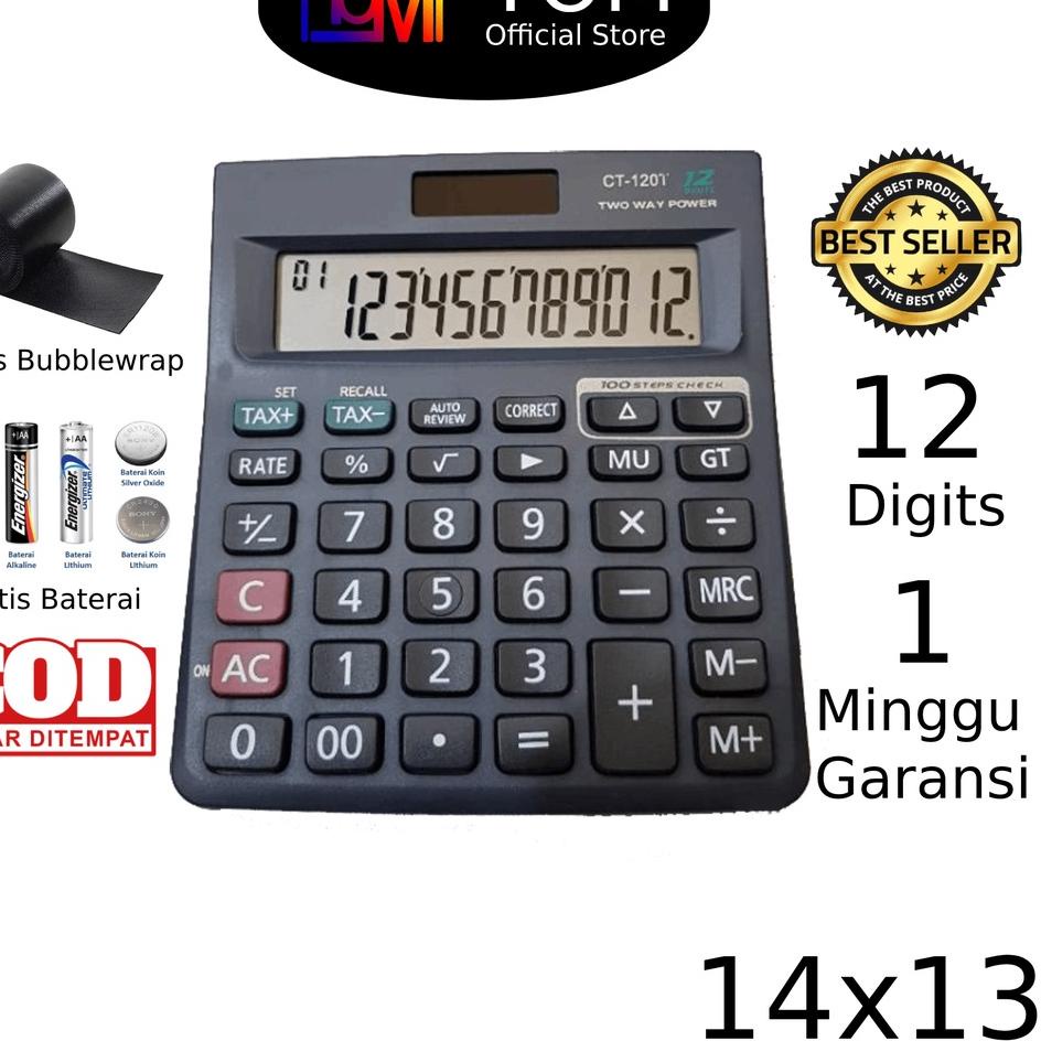 

Promo - Kalkulator 120T 12 Digit - Kalkulator Check / Kakulator Dagang Besar / Calculator