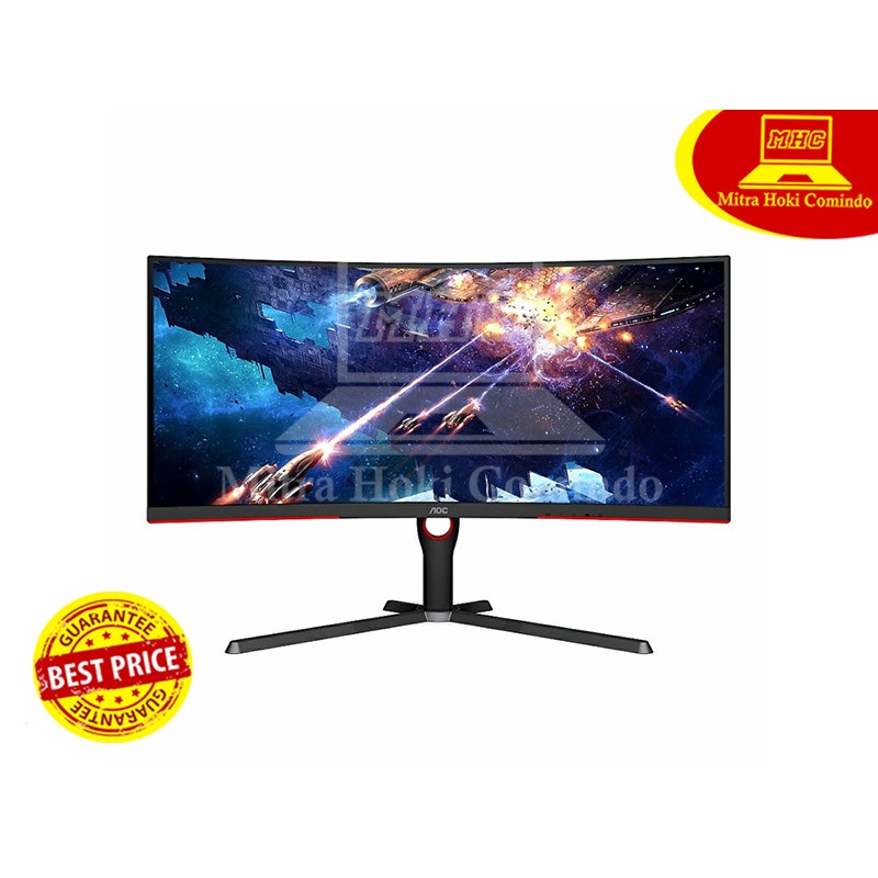 LED MONITOR GAMING AOC 34" CU34G3S 165hz