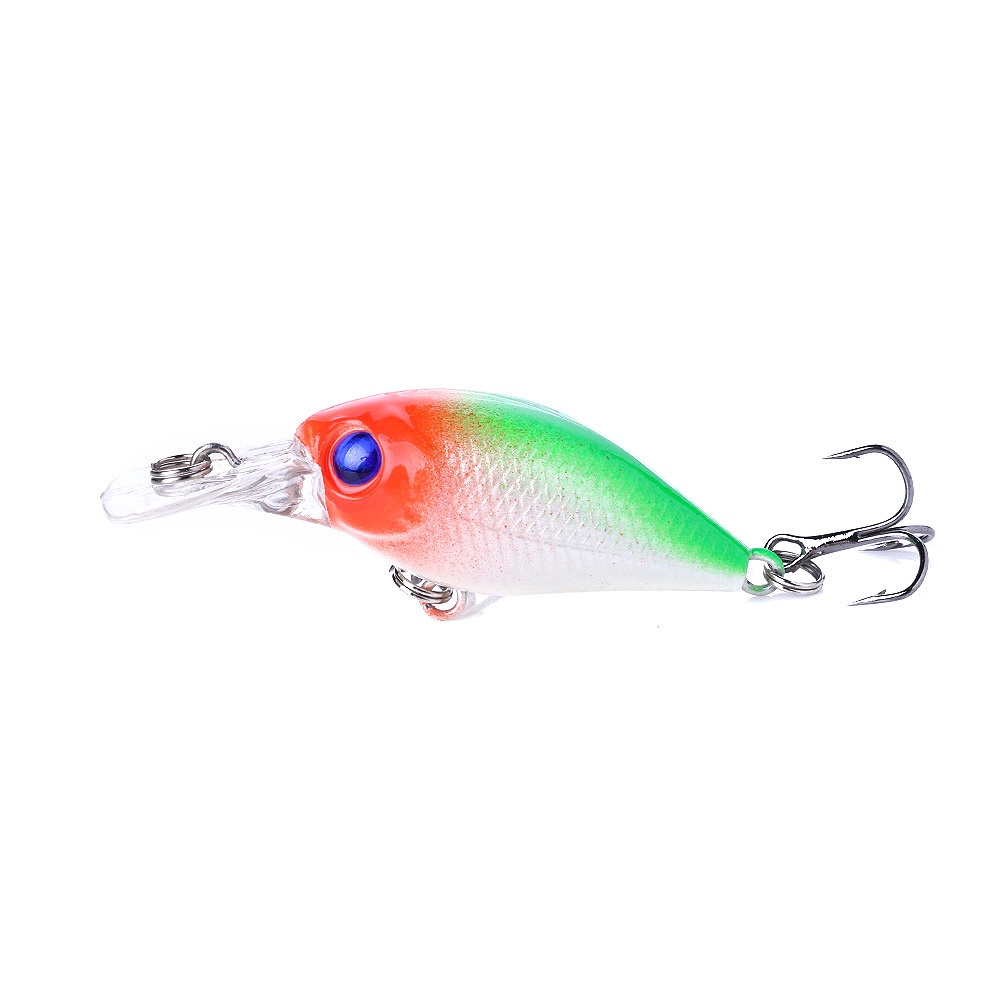 HENGJIA 8PCS Minnow Fishing Lure 5CM 4.4G Topwater Hard Bait Wobbler Jig Bait Crankbait Carp Striped bass Fishing tackle