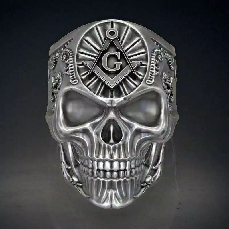 RingskulL titanium stenlis original (cincin tengkorak)metal