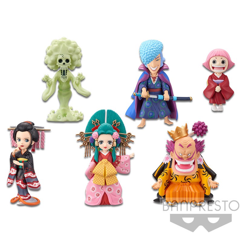 One Piece WCF Wano vol.6 Set of 6pcs - Action Figure Wanokuni Ori Original Robin Denjiro Hiyori Toko