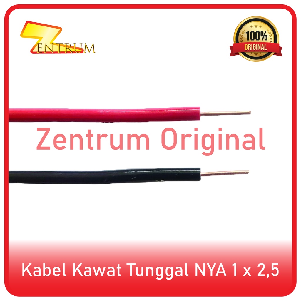 Kabel Listrik Kawat NYA 1 x 2.5 (50 Yard = 40 meter)