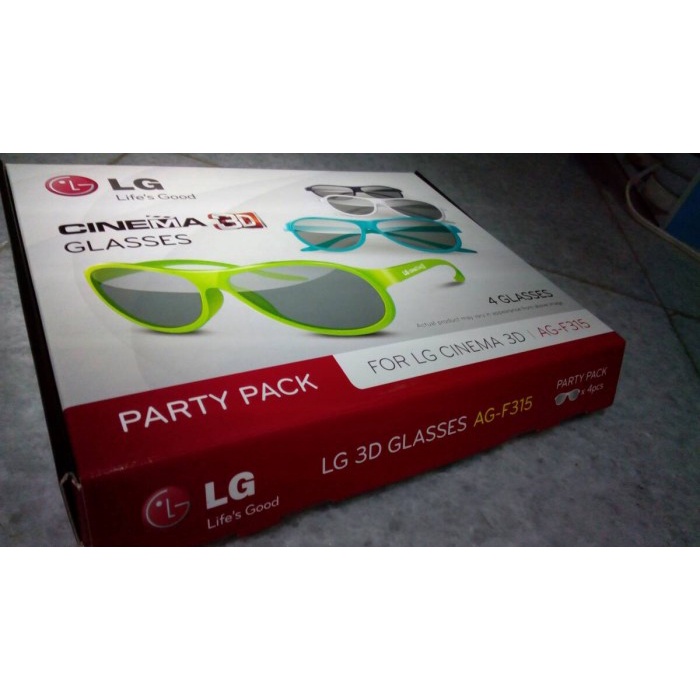 Kacamata 3D Lg Party Pack Ag-F315 (Isi 4Pcs) New