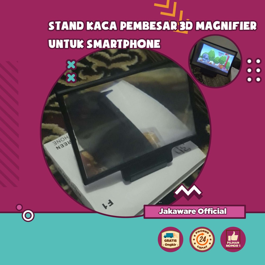 STAND KACA PEMBESAR 3D MAGNIFIER SMARTPHONE HP HANDPHONE IPAD IPHONE LAYAR LCD STAN STANDING SCREEN 