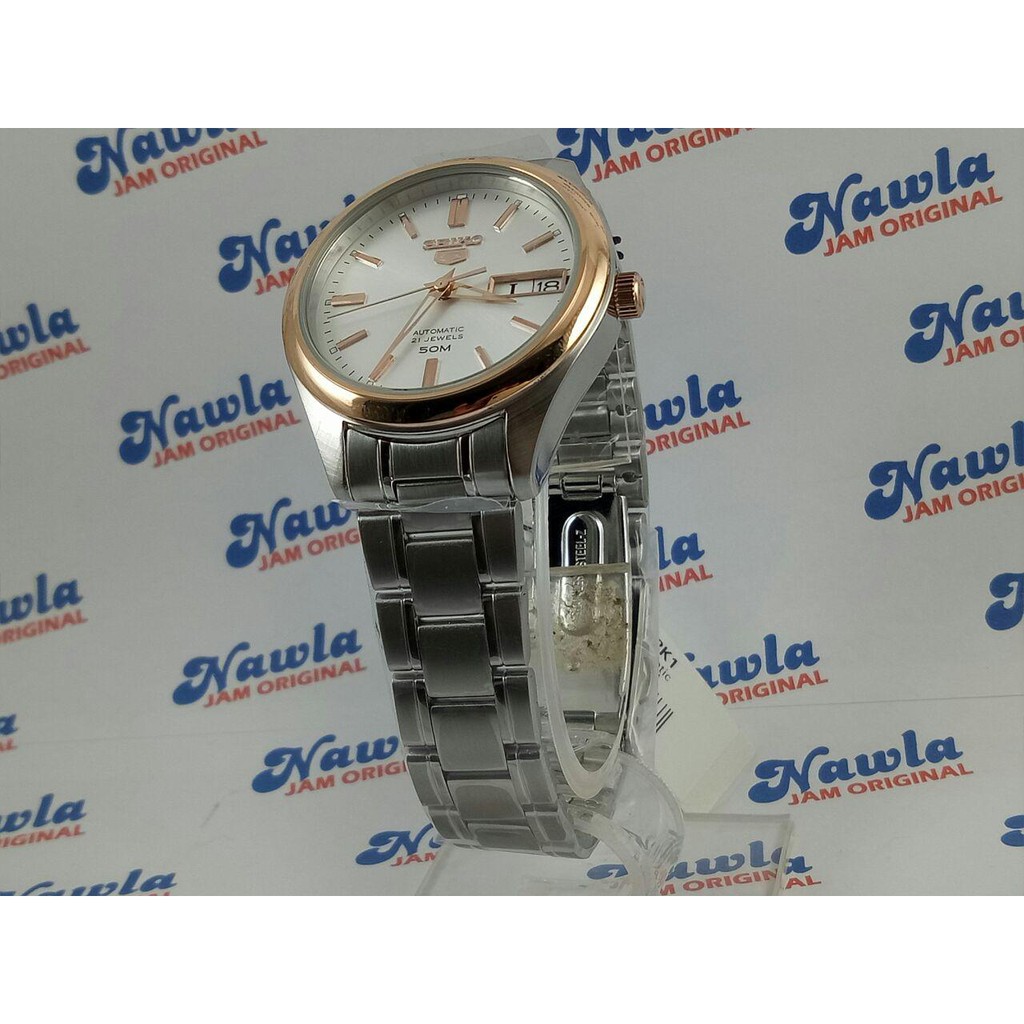 Seiko 5 Ladies SNK882K1 Automatic Rose Gold Bezel | Jam Wanita SNK882