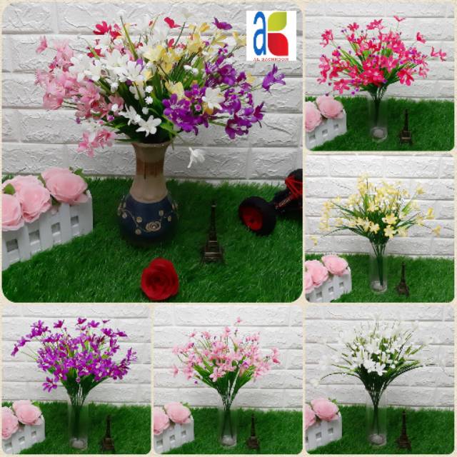 BUNGA RUMPUT BABYBREATH B8176 PLASTIK HIAS ARTIFICIAL DEKORASI RUMAH