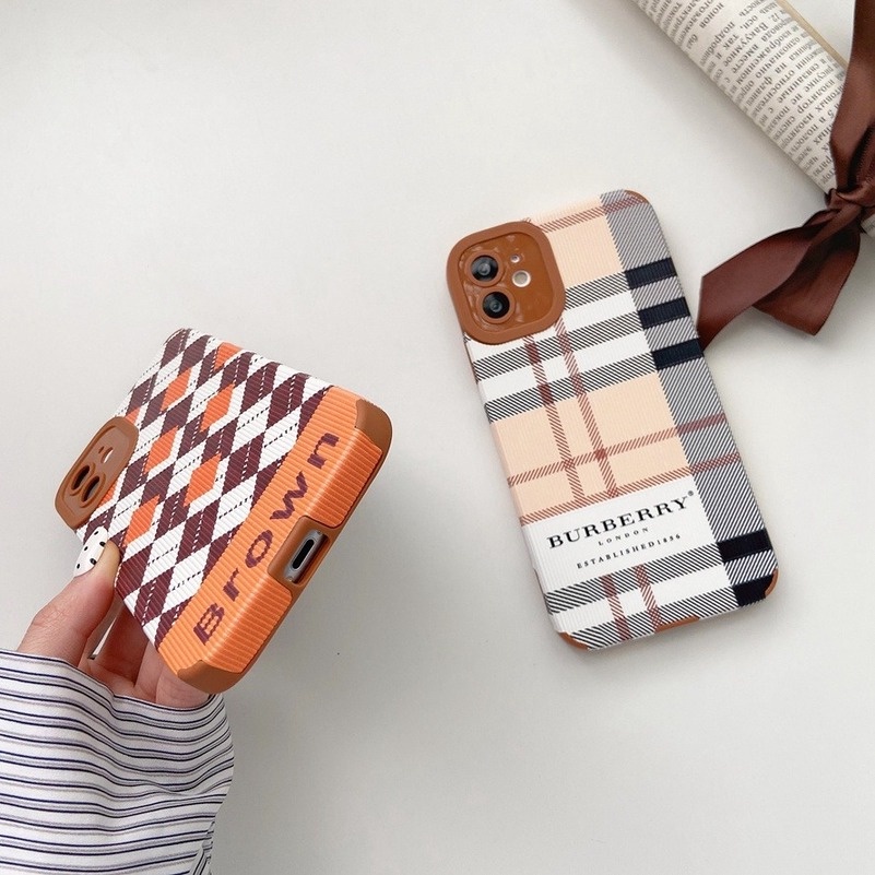 (Ready Stock) Casing Softcase Iphone 13 12 Pro Max 12 11 Pro Max X Xr Xs Se 2020 Max 8 7 Plus Motif Kotak-Kotak Retro