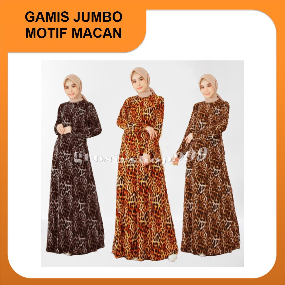 TERBARU GAMIS BALON GAMIS MUSLIM UKURAN JUMBO MOTIF MACAN