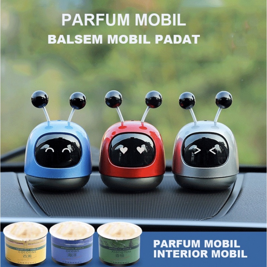 Buah Parfum Mobil Bau Alami Desain Kepala Bergoyang Robot Mobil Cantik Penyebar Aromaterapi Ventilasi Udara untuk Aksesori Dekorasi Interior Mobil