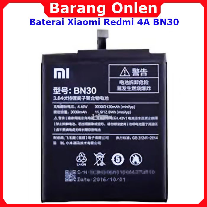 Xiaomi Redmi4A Redmi 4A BN30 BN 30 baterai
