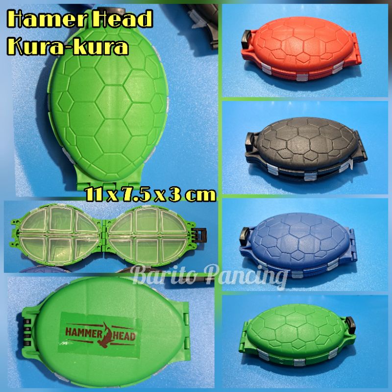 Box Kura Kura Hammer Head Kotak Kail Aksesoris Pancing