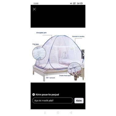 KELAMBU LIPAT BUTTERFLY JUMBO 200*200