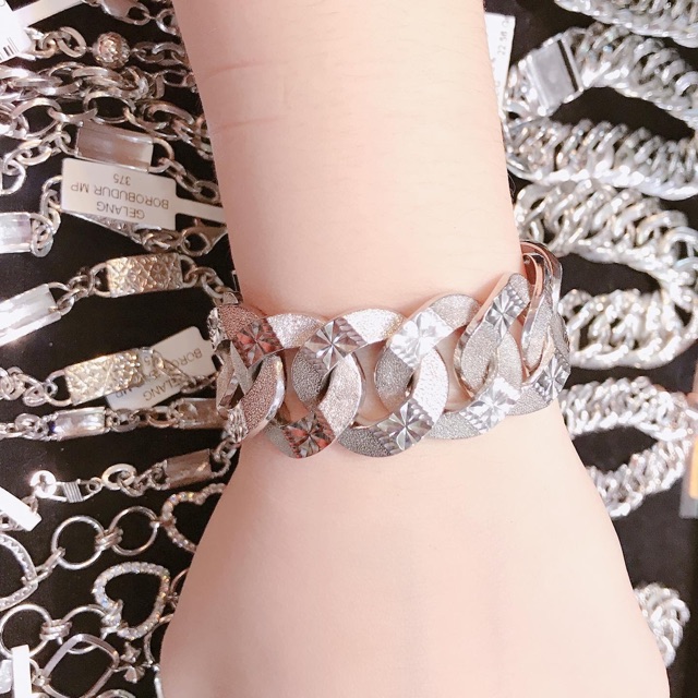 New gelang sisik naga pasir emas 375%