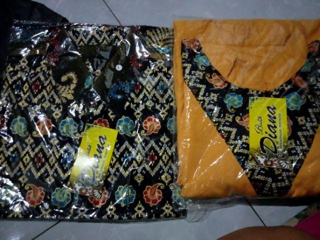 Grosir Baju Batik Murah /  Maura Couple Sania Rufle Adinda Couple Gamis /  Baju  Couple Gamis