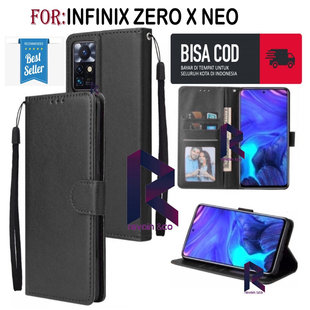 FLIP WALLET INFINIX ZERO X NEO LEATHER KULIT PREMIUM SARUNG BUKA TUTUP FLIP CASE INFINIX ZERO X NEO