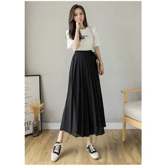 Naddean - Celana-Rok Kulot Wanita Import/ Korean Long Pants