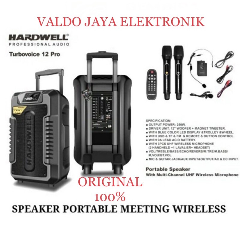 HARDWELL Speaker Portable Meeting Turbovoice Speaker Aktif Hardwell Turbo Voice