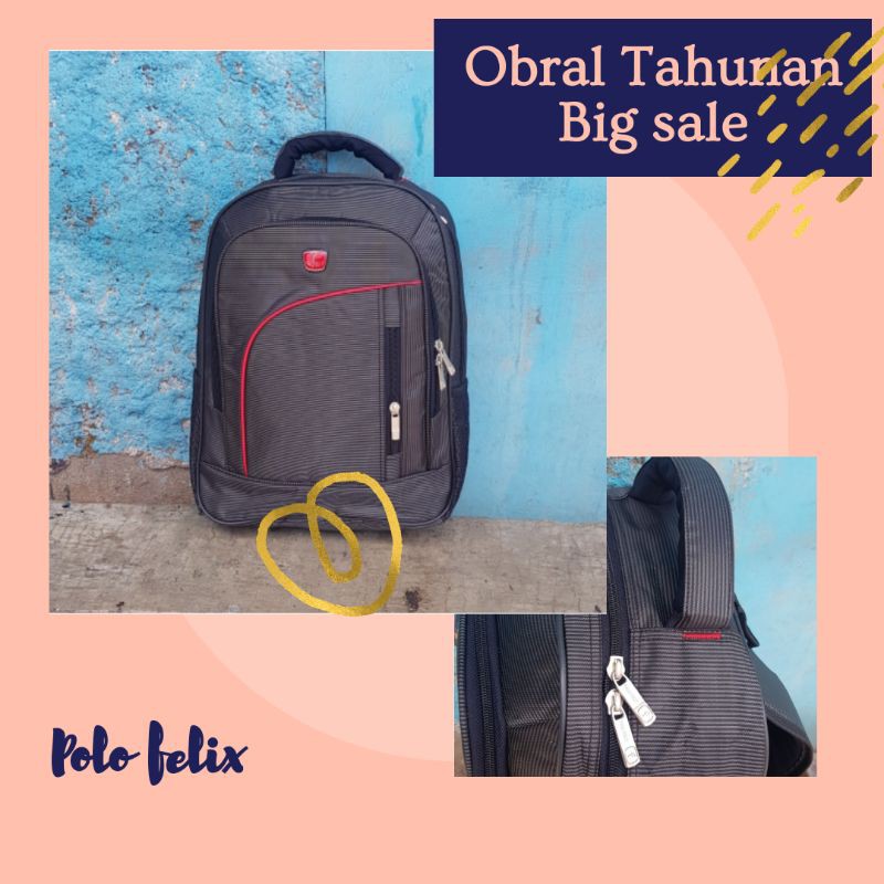 Tas Ransel Sekolah Tas Laptop Pria Wanita Tas Travel Tahan Air Keren Pria Wanita Ransel Warna Solid Anak Perempuan Anak Laki-laki Tas Pelajar Wanita Lucur