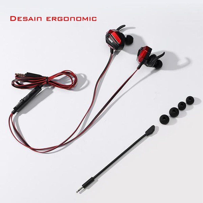 HEADSET GAMING GAMEN GE100 EARPHONE VIRTUAL STEREO SURROUND SOUND  DUAL MICRPHONE - GARANSI 1 TAHUN