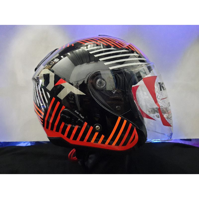 KYT KYOTO R MOTIF LILAC #4 BLACK RED FLUO | KYT KYOTO ORIGINAL