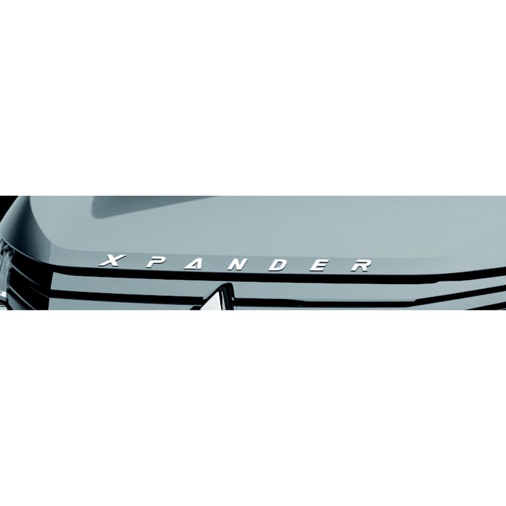 Engine Hood Emblem XPANDER Chrome Tulisan Xpander