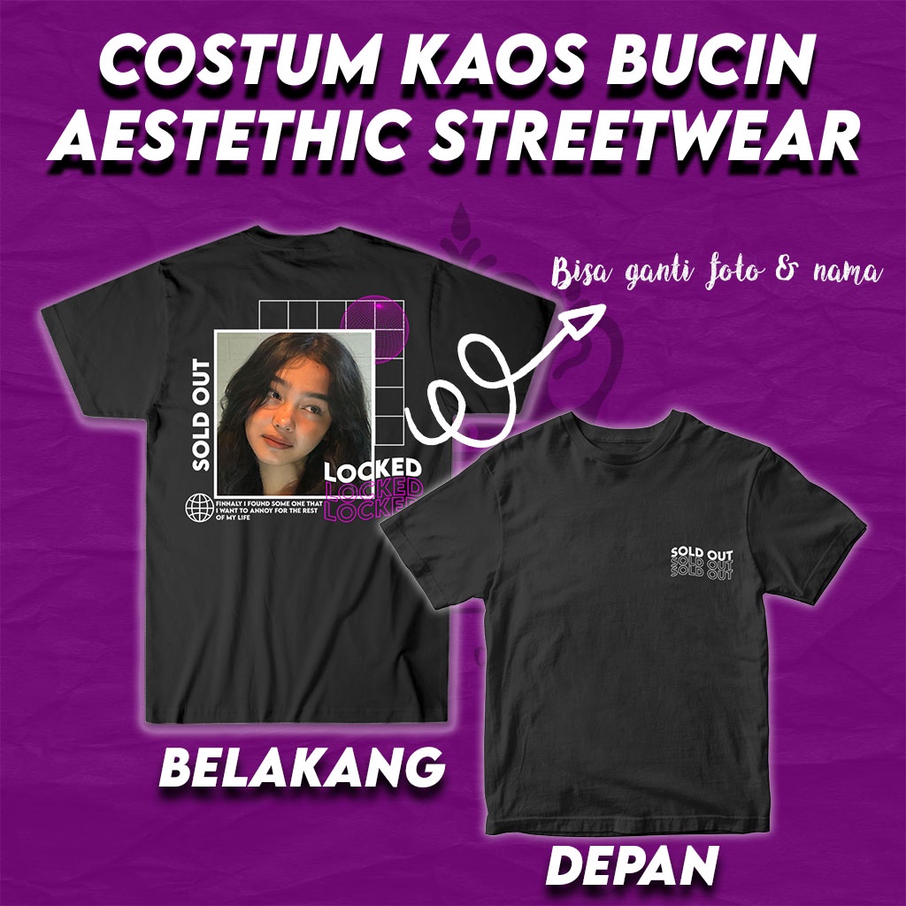 Jual [ FREE DESIGN ] Kaos Bucin Aestethic Streetwear / Kaos Distro