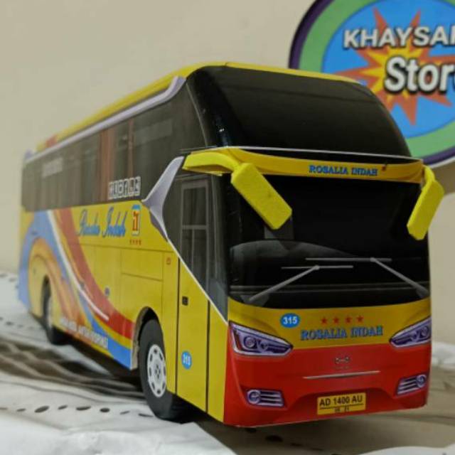 Miniatur Bus bis / mainan bus bis  ROSALIA INDAH Lagecy Sky SR2