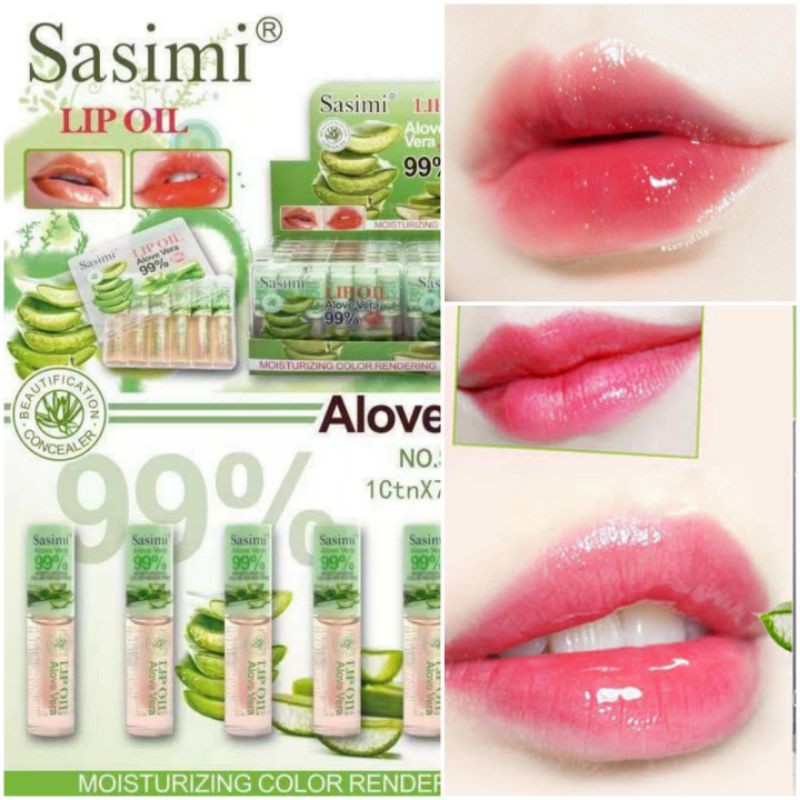 [MINI GLOSS] Lip Oil Magic Lipgloss Lip Serum SASIMI ALOEVERA MINI