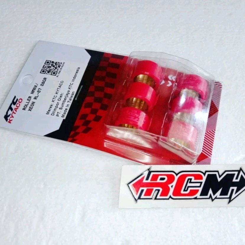 RL-07 ROLLER ROLER KTC KYTACO YAMAHA NMAX N MAX N-MAX AEROX155 AEROX 155 XEON 8GRAM 12GRAM 12 8 GRAM 8GR 8 GR ORI ORIGINAL KTC RACING ASLI SDH SET 6PC