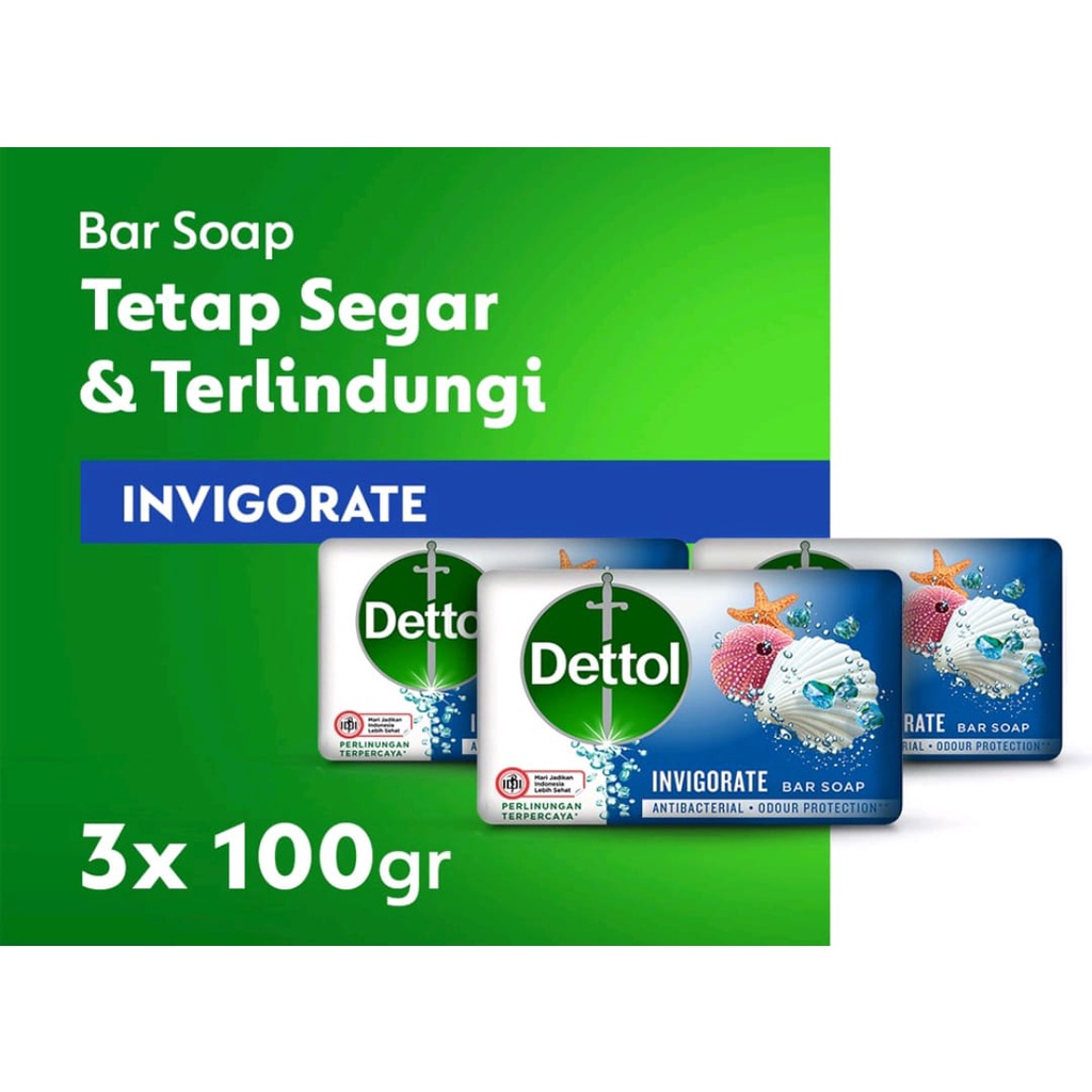 Dettol Invigorate 3x100gr