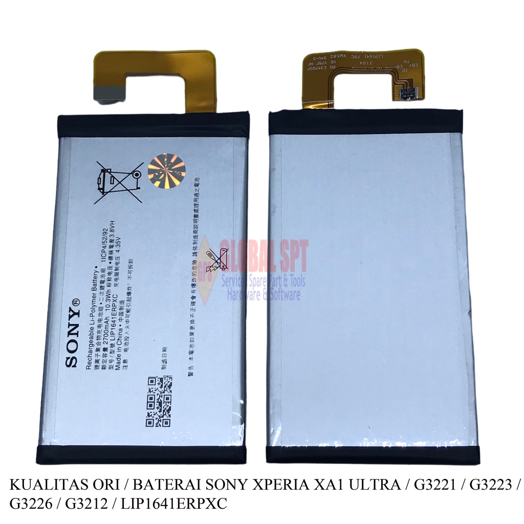 KUALITAS ORI / BATERAI SONY XA1 ULTRA / BATRE / BATERE / G3221 / G3223 / G3226 / G3212 / LIP1641ERPXC