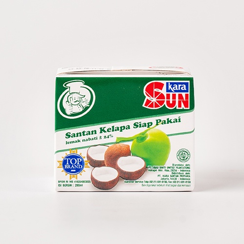 

Sun Kara Santan Kelapa Siap Pakai 200 ml