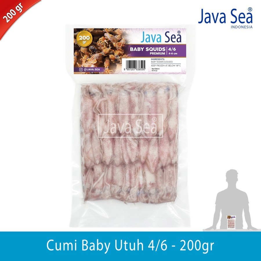 

Baby Cumi Utuh 4/6 pack 200gr