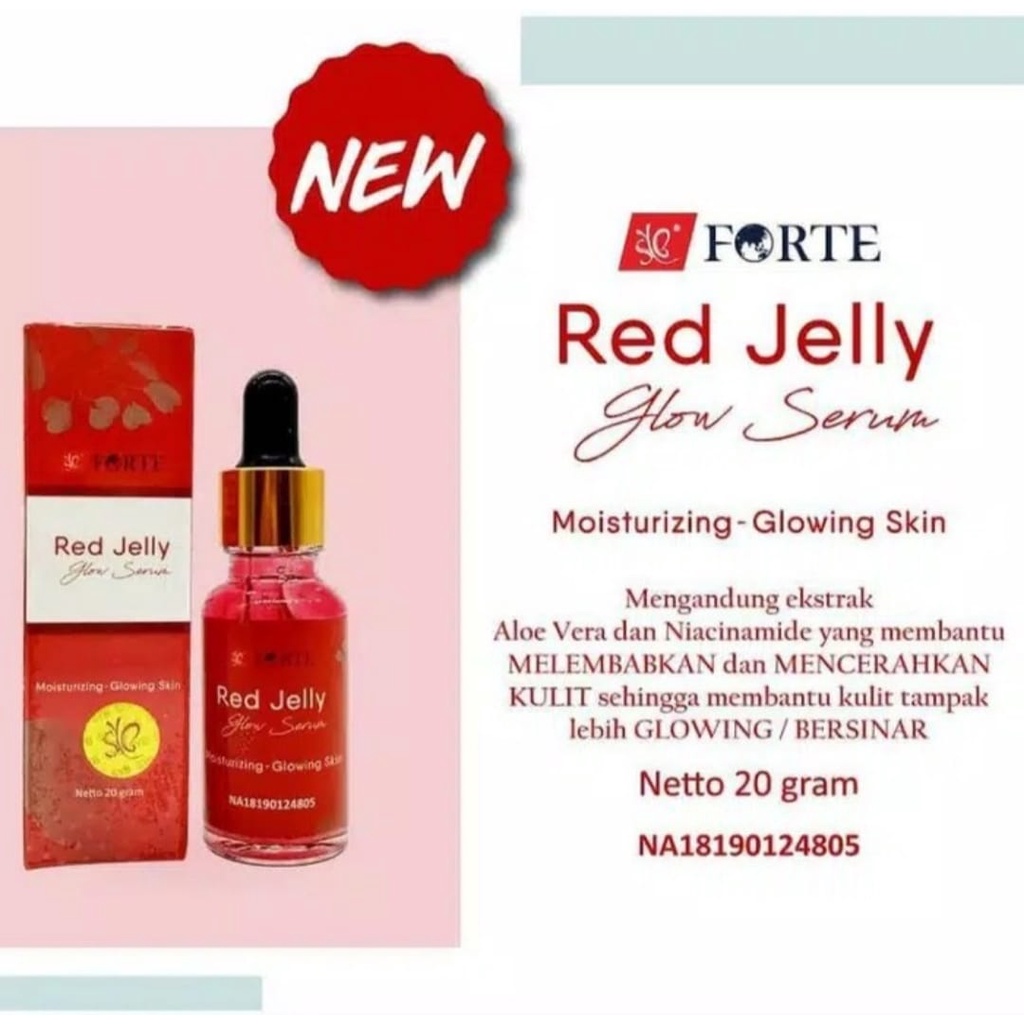 RED JELLY GLOW SERUM BY SYB FORTE ORIGINAL MEMBUAT WAJAH GLOWING